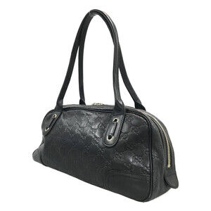 Gucci Boston Bag Black 2way Shoulder